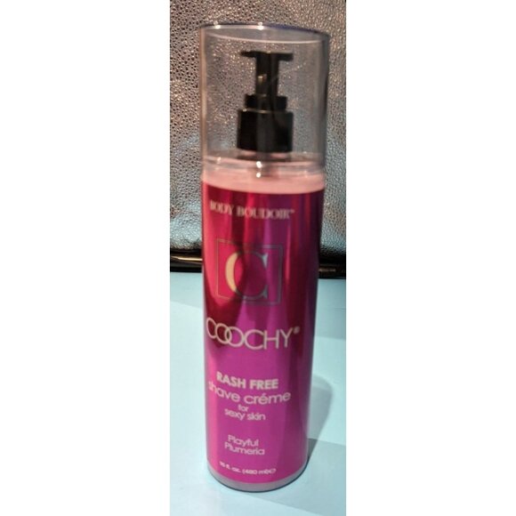 COOCHY SHAVE CREAM CLASSIC PLAYFUL‎ PLUMERIA  16 OZ - Picture 2 of 3